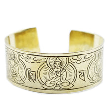Load image into Gallery viewer, 5 Buddhas Brass Bracelet
