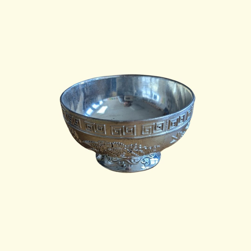 Tibetan Silver Offering Bowl