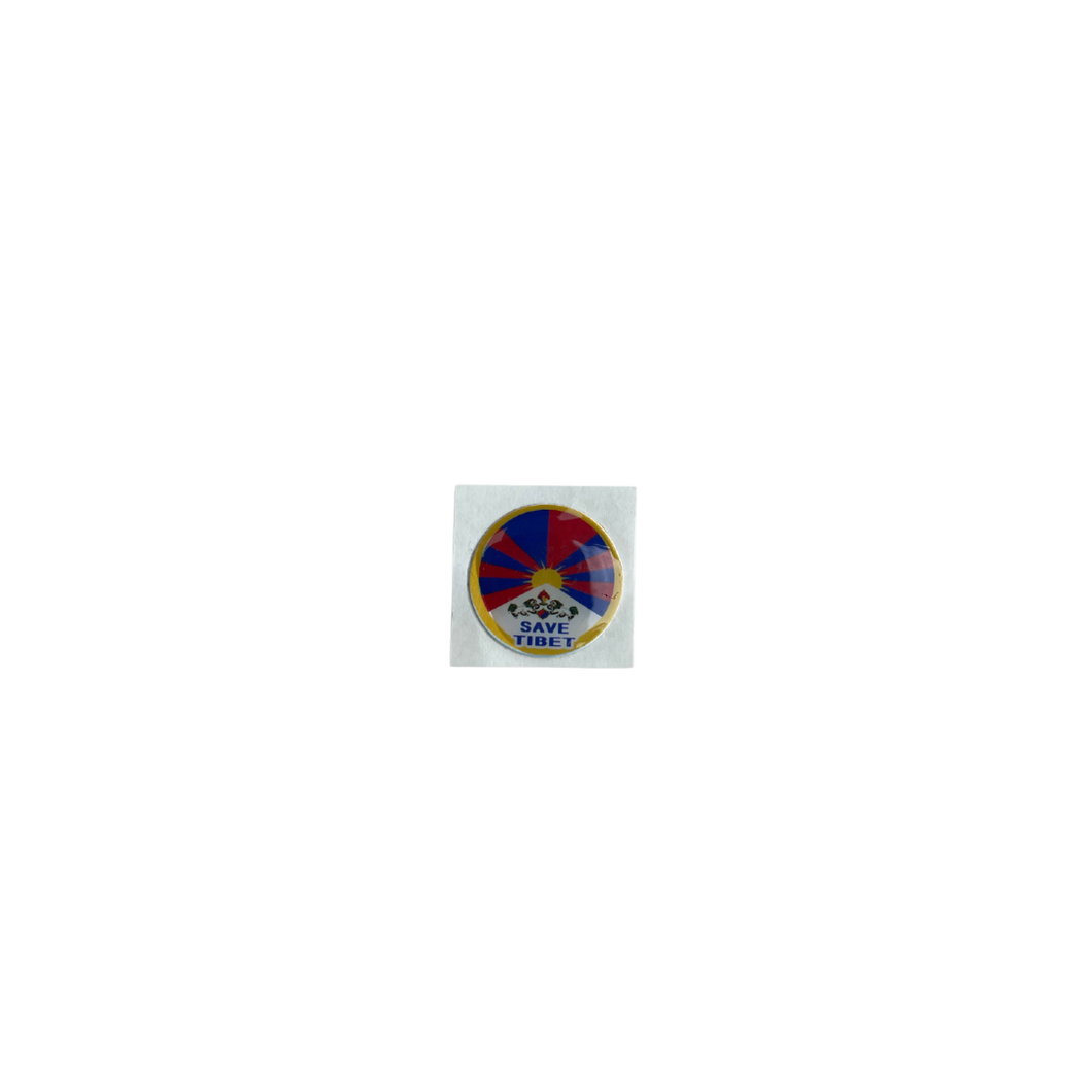 Mini 'Save Tibet' Dome Sticker