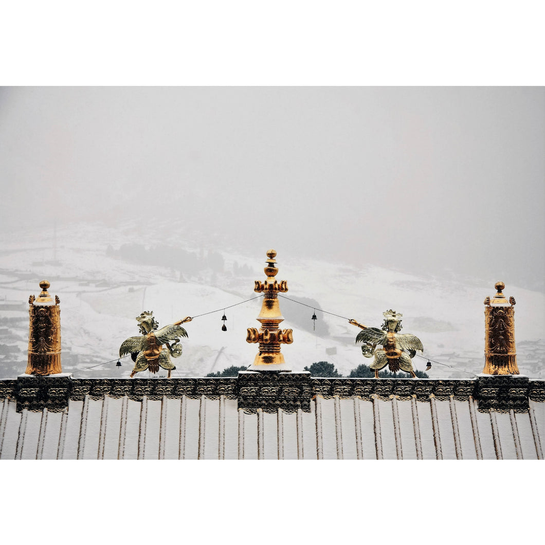 Golden Temple in The Snow Christmas Cards