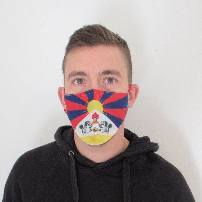Tibetan Flag Face Mask